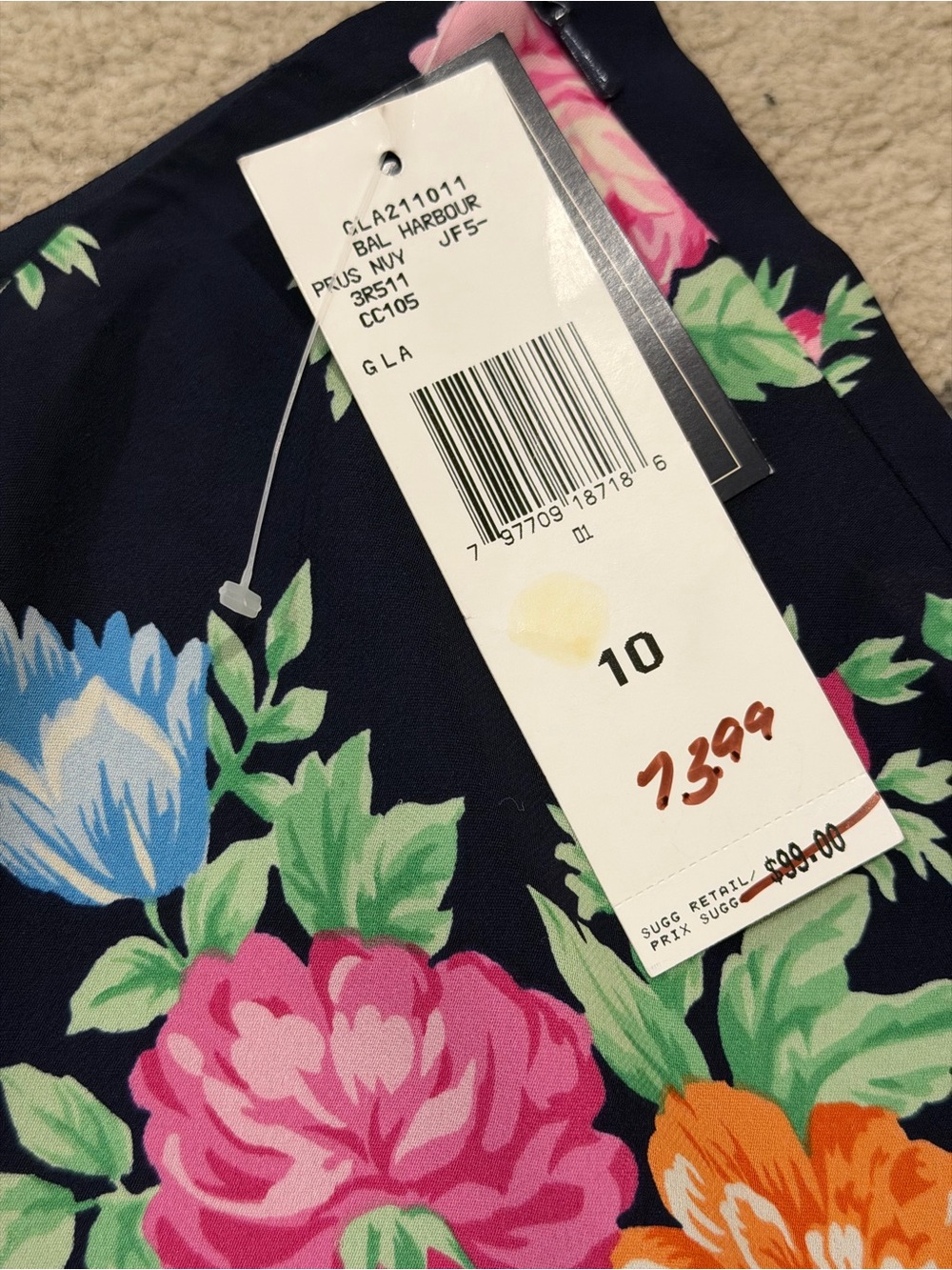 Laundry By Shelli Segal Matching Skirt And Blouse - Picture 9 of 11